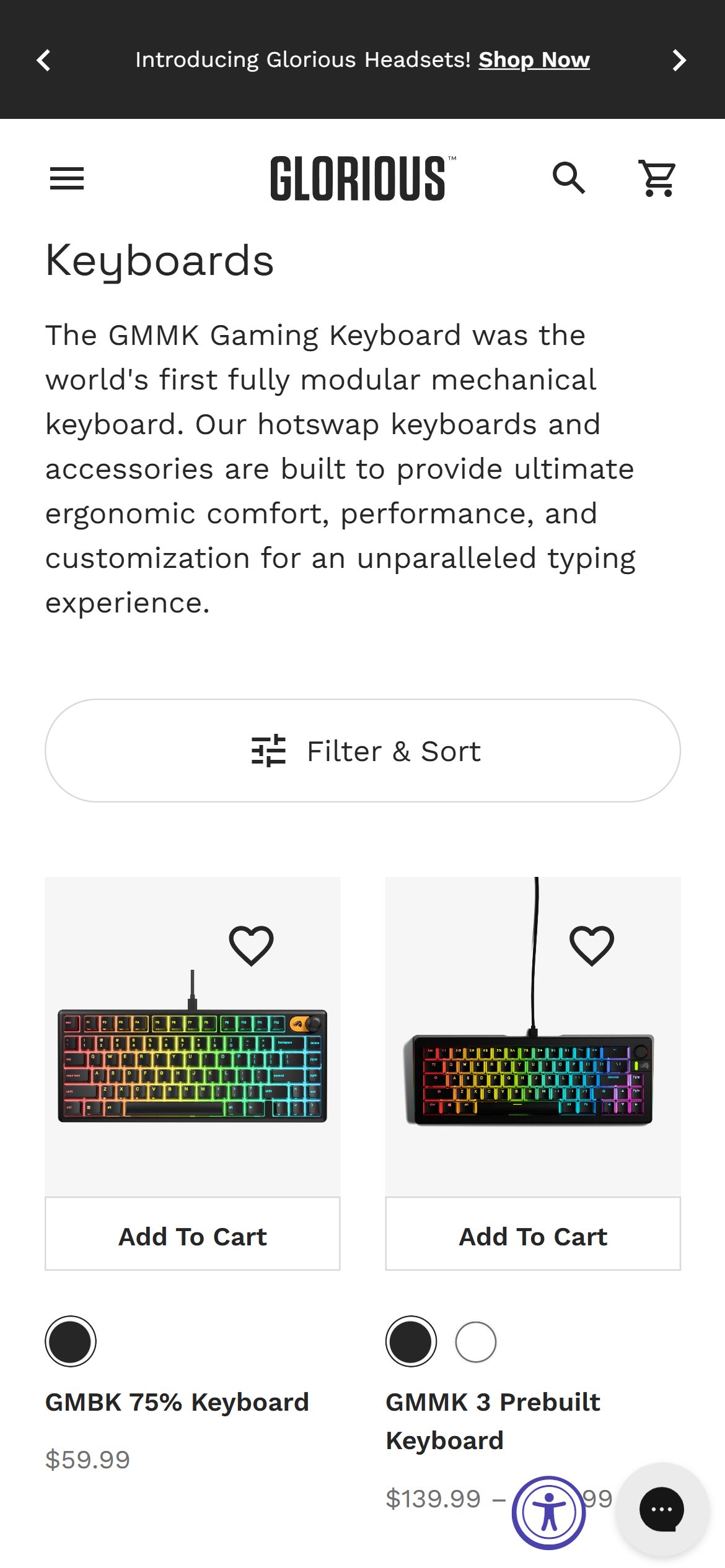 Glorious Gaming — Mobile